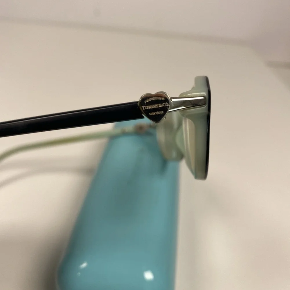 Tiffany & Co Eyeglass Frame TF2034 8055 Black + Tiffany Blue Italy  Case & Box
